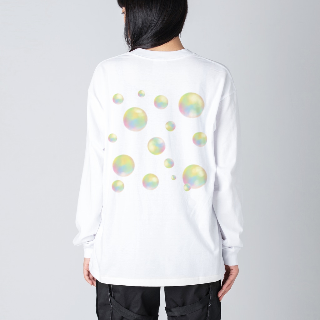 Lily bird（リリーバード）のほわほわ水浴びコールダック♪ Big Long Sleeve T-Shirt