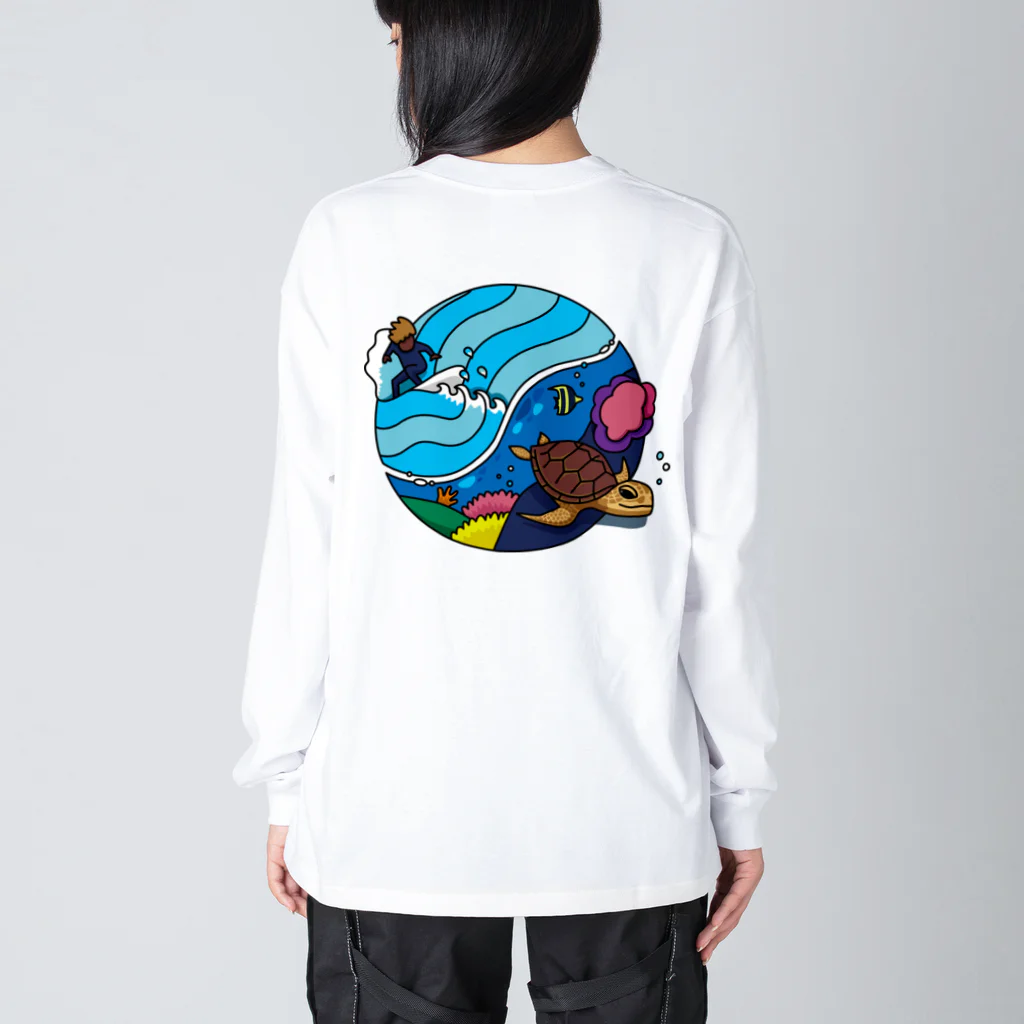 8anna storeのサーフandタートル！ Big Long Sleeve T-Shirt