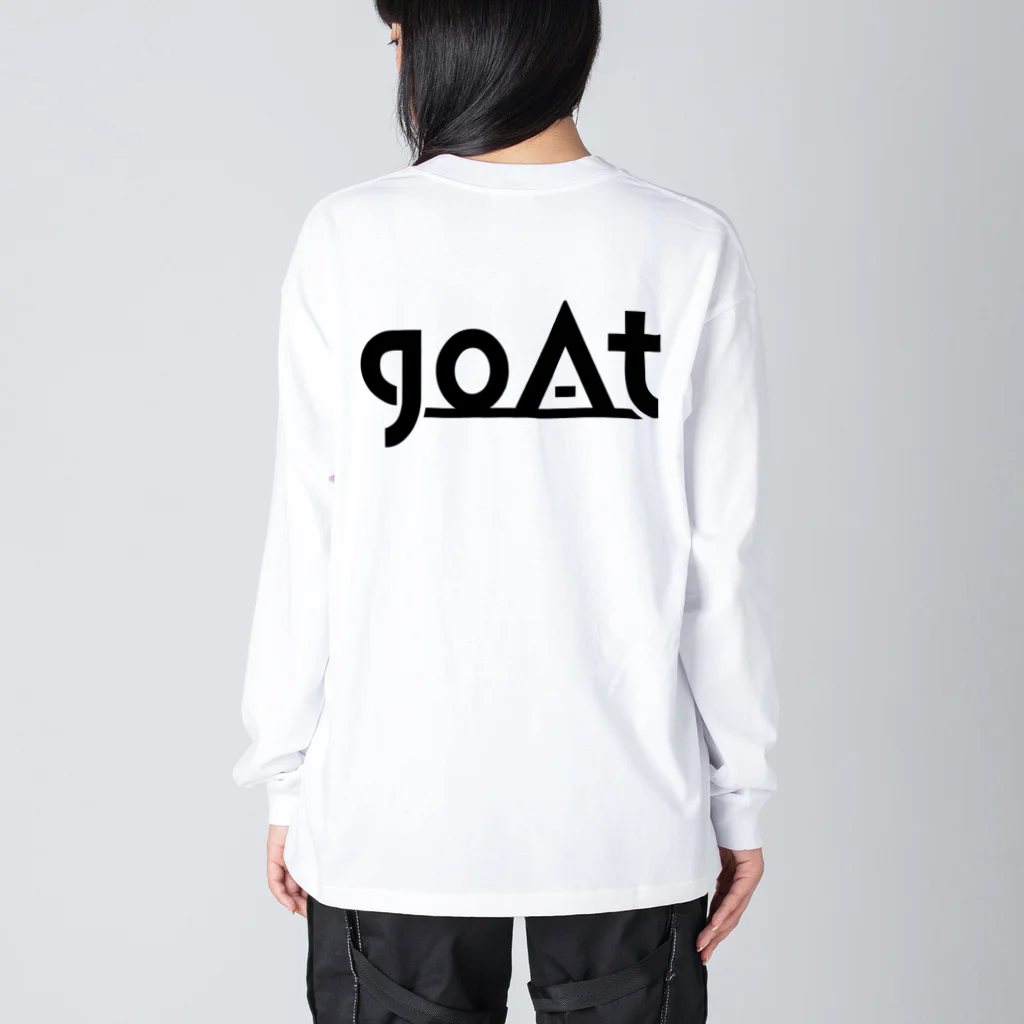 goAtのgoAtオリジナルグッズ：ホワイト ビッグシルエットロングスリーブTシャツ