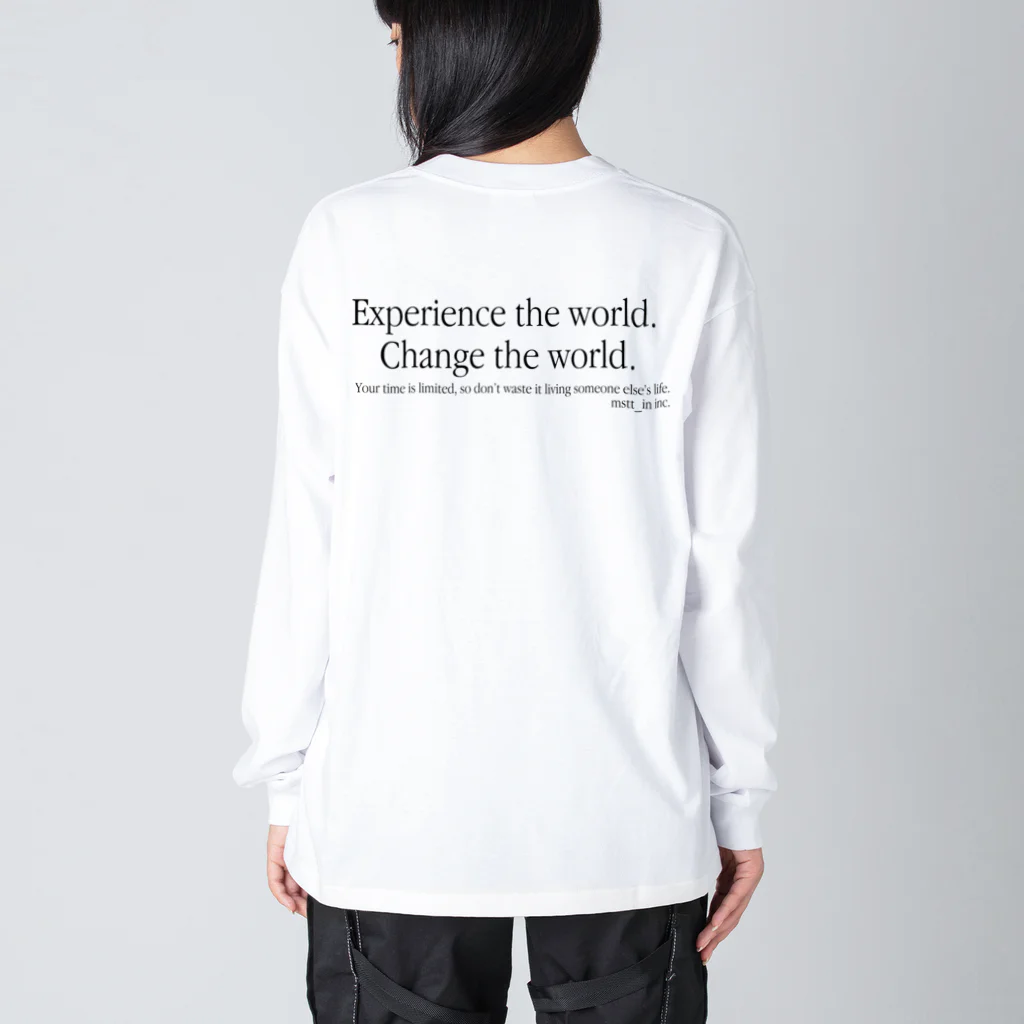 mstt_in inc.のExperience the world. ビッグシルエットロングスリーブTシャツ
