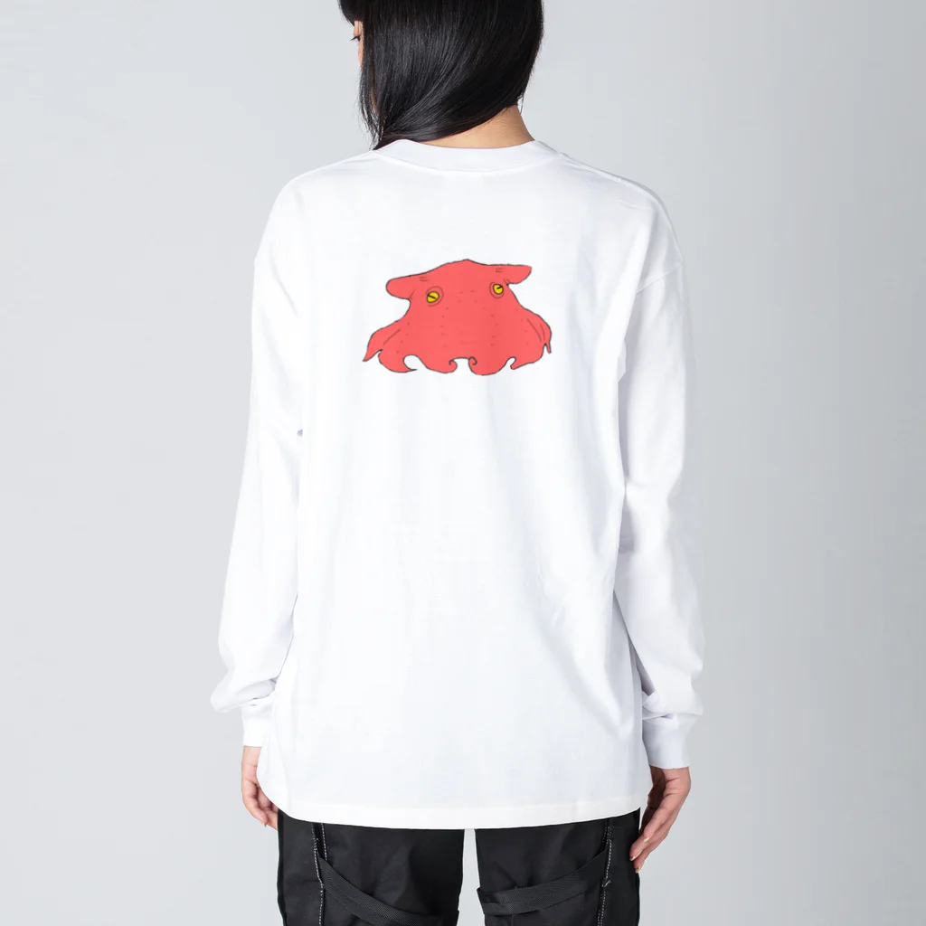 💙ゆらゆら王国💜のメンダコゆらゆらリアルTシャツ Big Long Sleeve T-Shirt