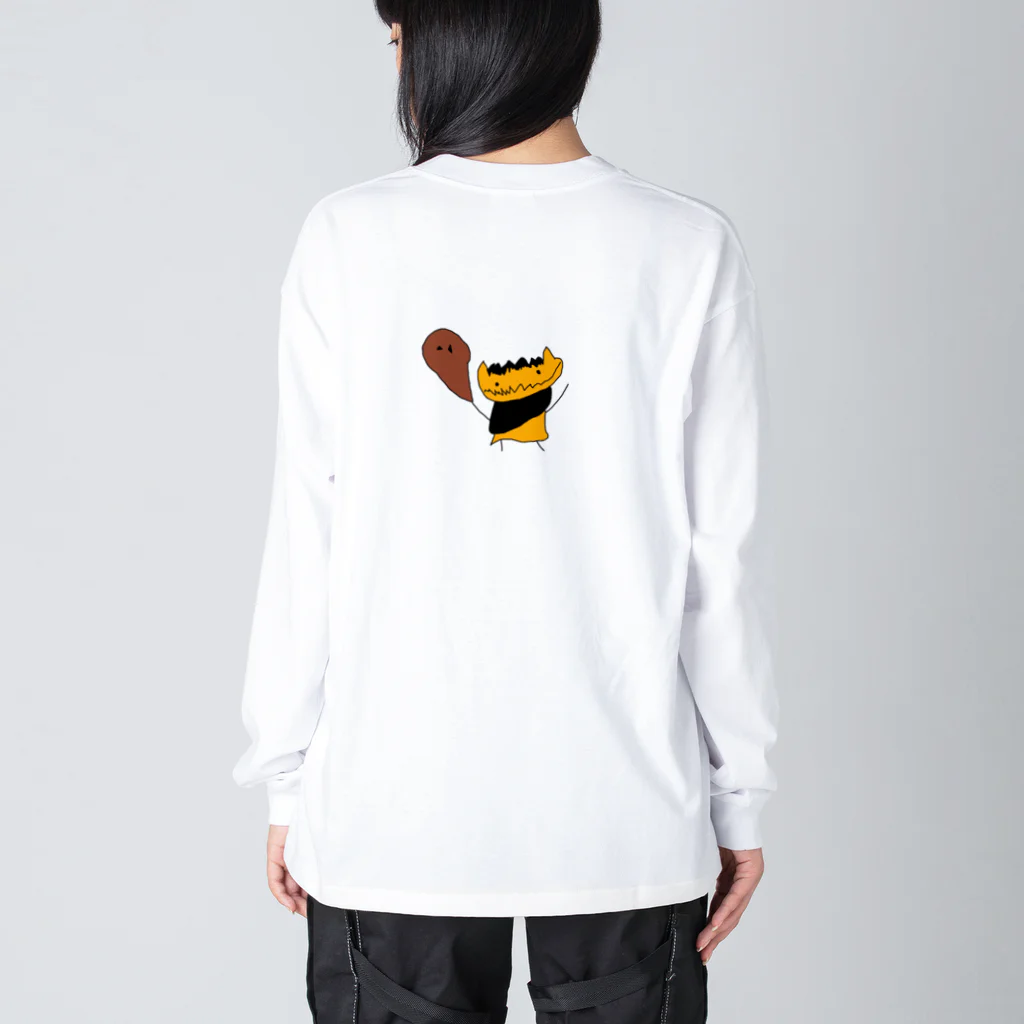 ひつじの村の桃太郎と鬼の対決 Big Long Sleeve T-Shirt