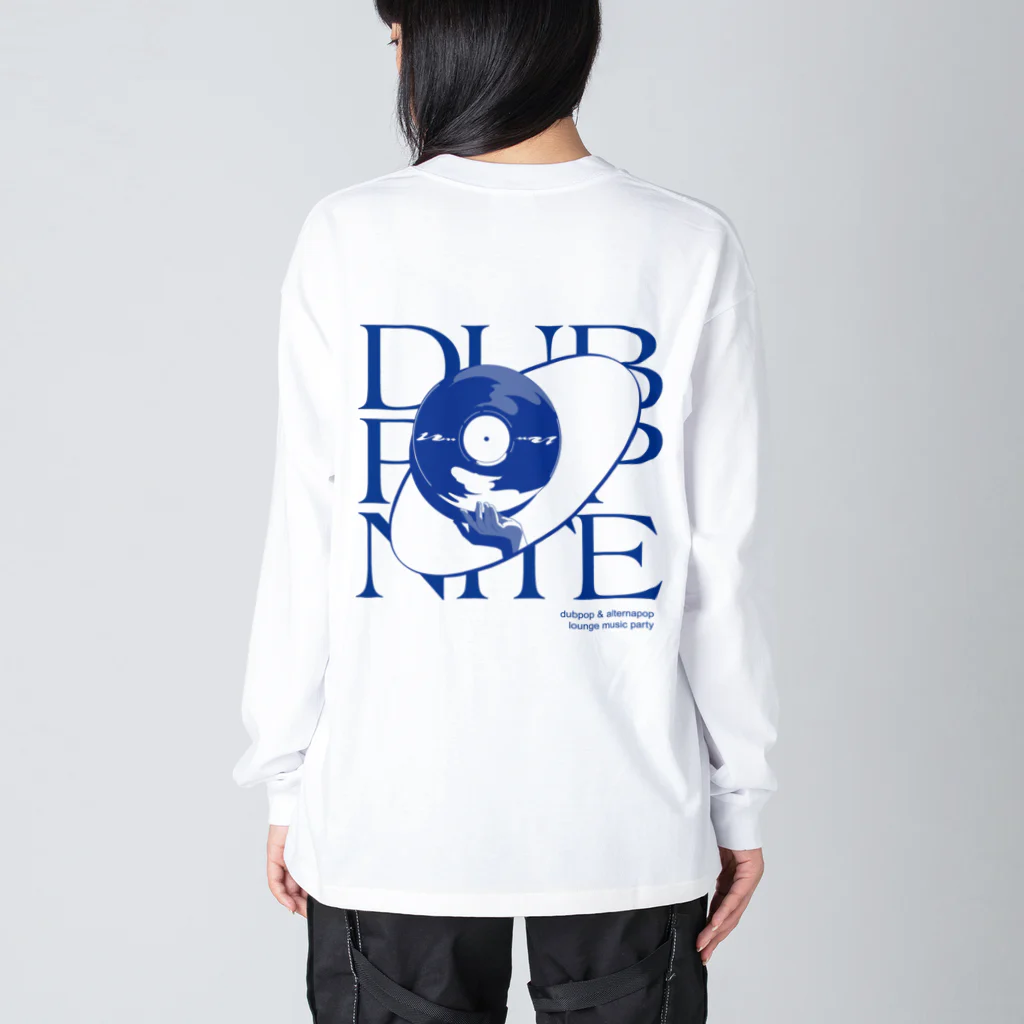 DUBPOPNITEANDMOREのDPN11 / BIG SILHOUETTE L/S TEE (blue nite) ビッグシルエットロングスリーブTシャツ