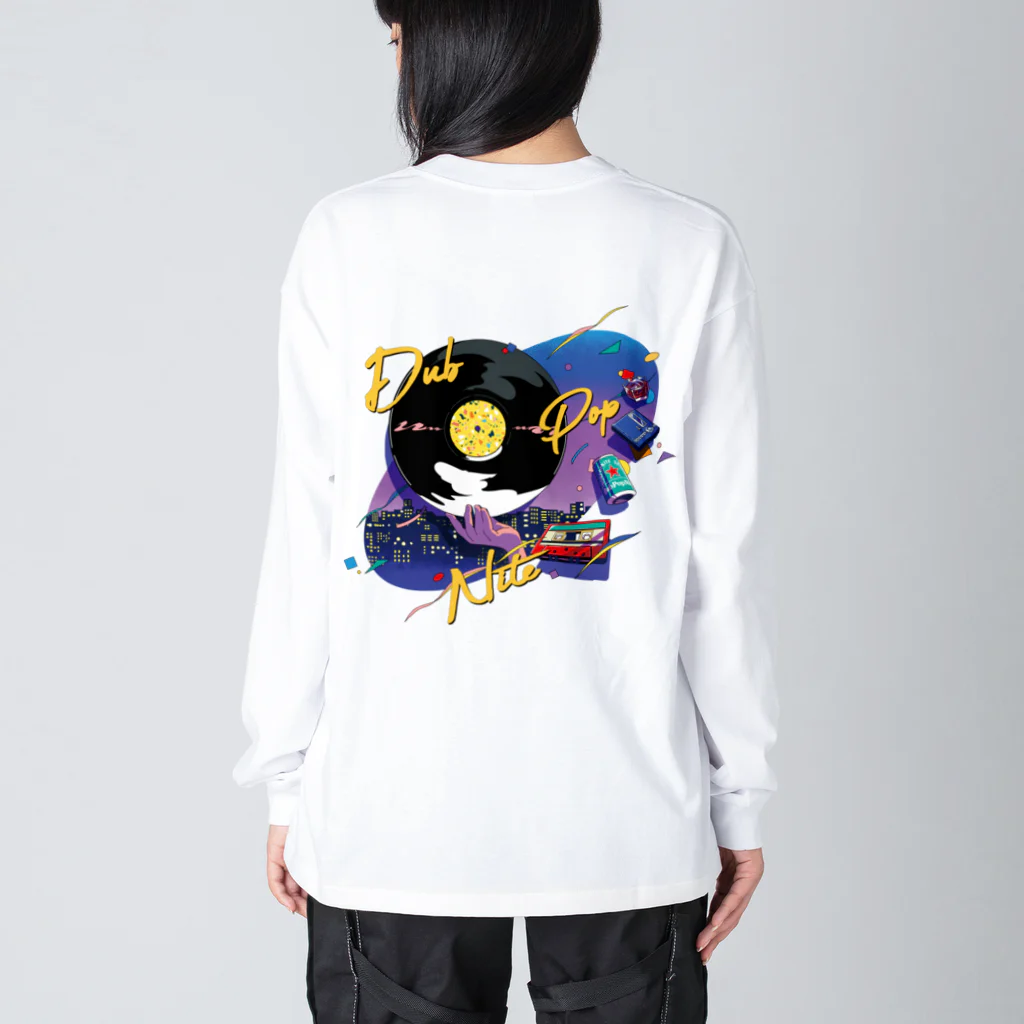 DUBPOPNITEANDMOREのDPN11 / BIG SILHOUETTE L/S TEE (purple nite) ビッグシルエットロングスリーブTシャツ