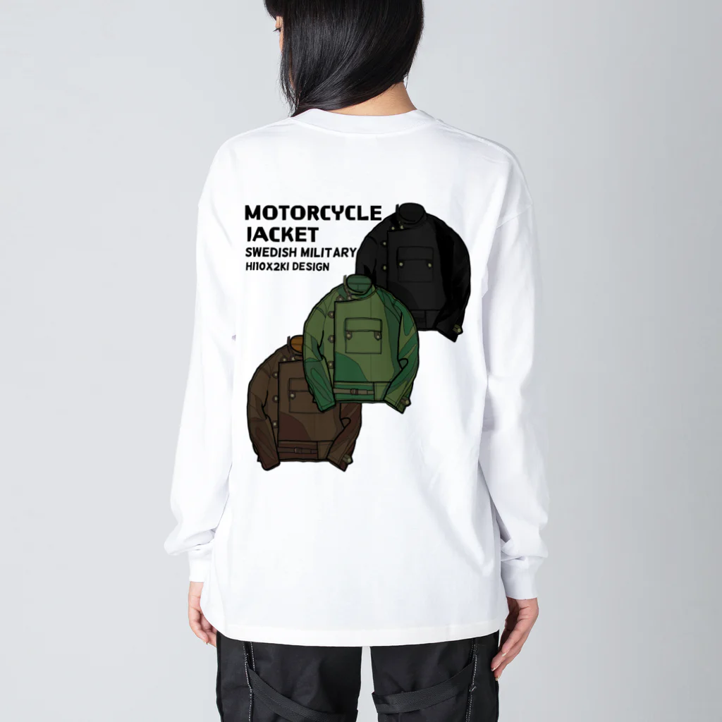 HI10×2KI design-ヒトトキデザイン-のmotorcycle jacket swedish military ビッグシルエットロングスリーブTシャツ