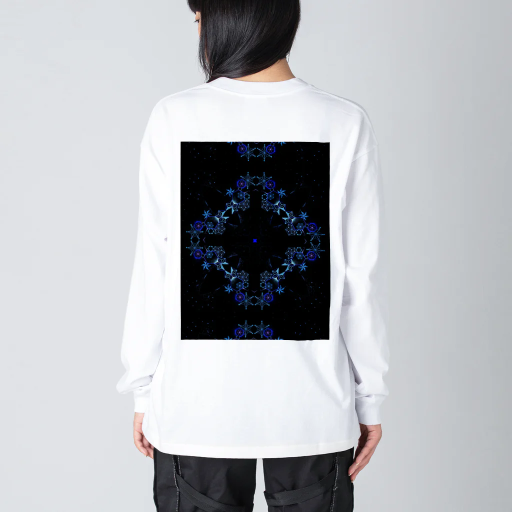 おらげ昇天の麻柄点描画 Big Long Sleeve T-Shirt