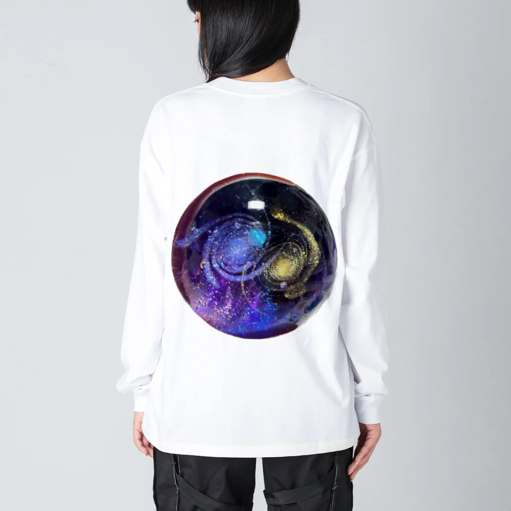 Ripples沖縄レジンアートの宇宙玉レジン Big Long Sleeve T-Shirt