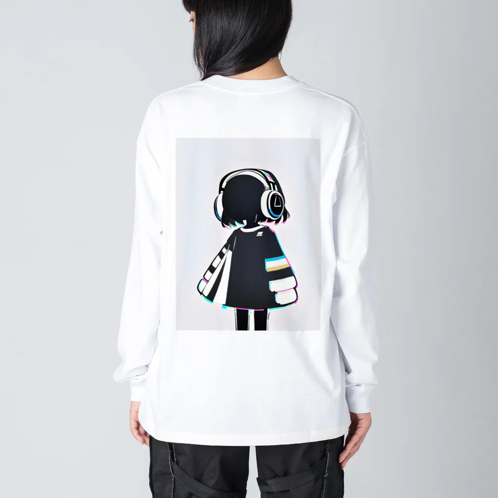 owl's shopのグリッチしてみたり Big Long Sleeve T-Shirt