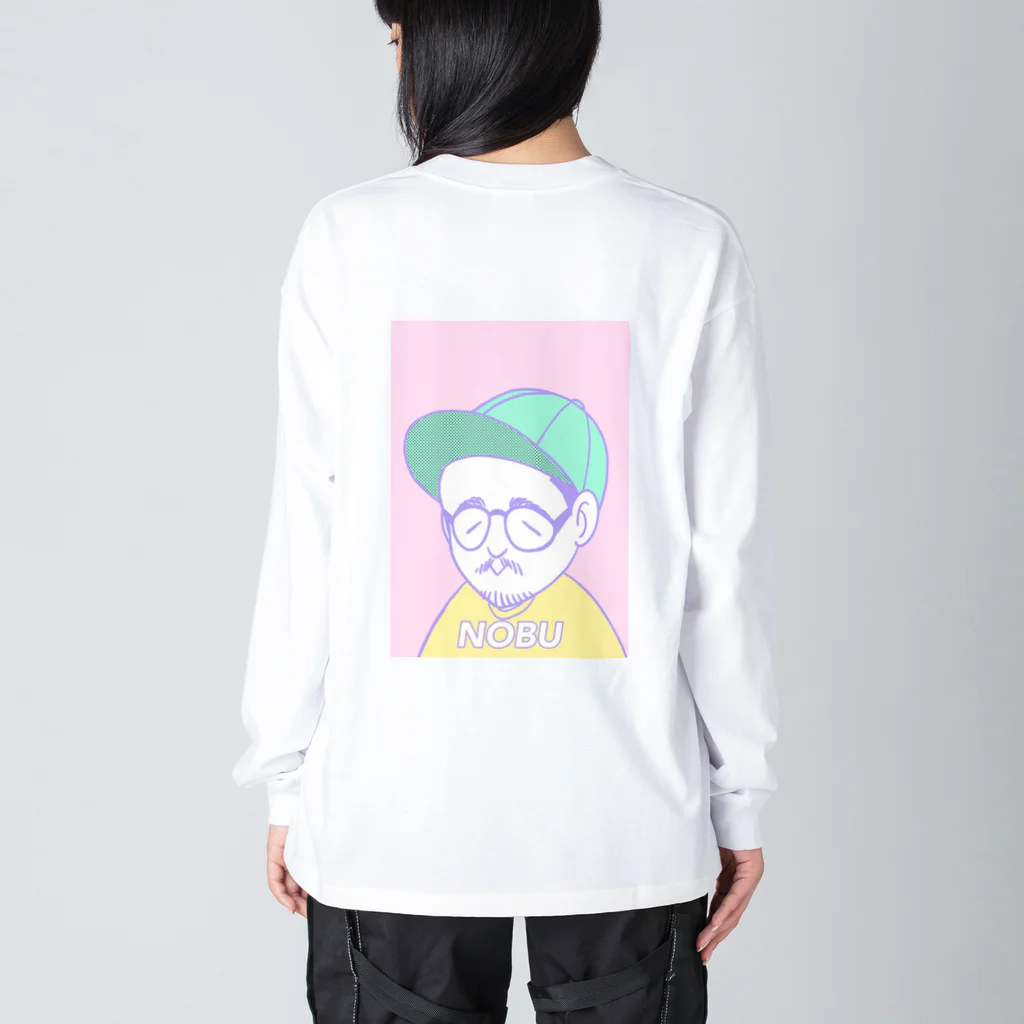 のぶのぶ商店の3回振り返られるロンTEE Big Long Sleeve T-Shirt