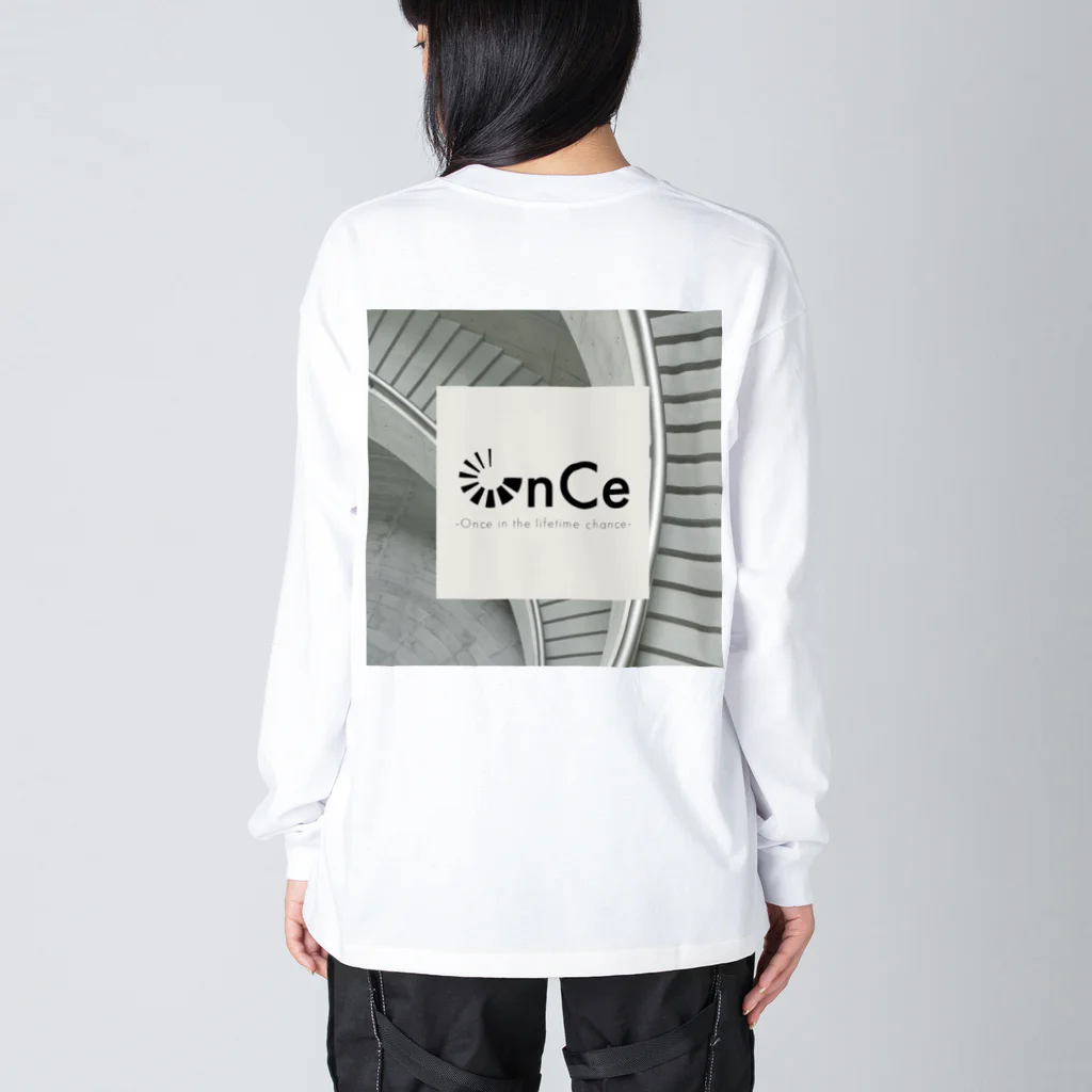 OnCeのバックプリントロングスリーブTシャツ ビッグシルエットロングスリーブTシャツ