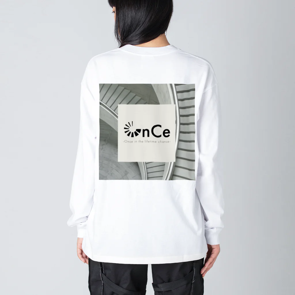 OnCeのバックプリントロングスリーブTシャツ Big Long Sleeve T-Shirt