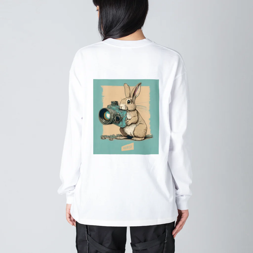 株式会社虎徹の手書きロゴ＆虎徹カメライラスト Big Long Sleeve T-Shirt