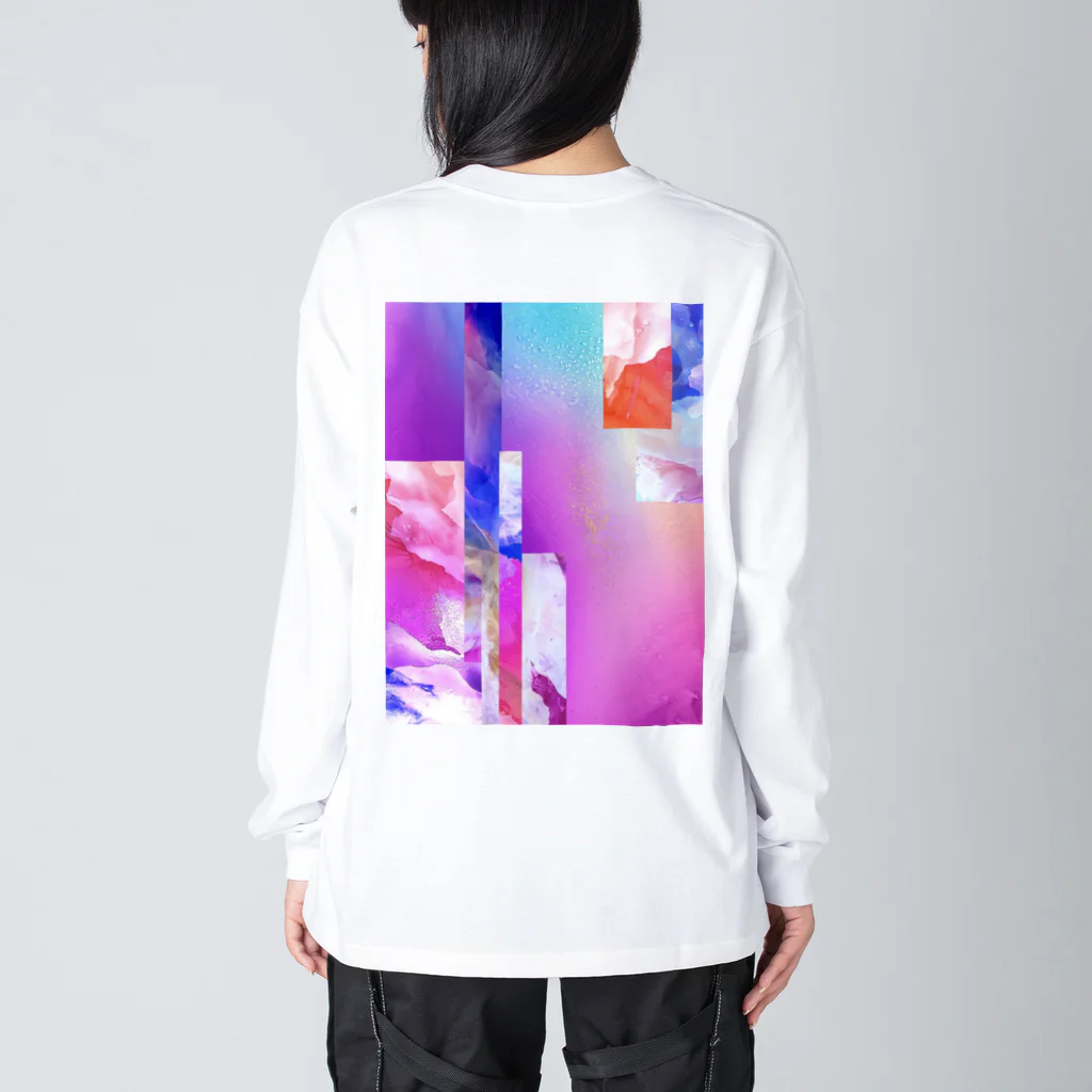 Peppermint | Mikaのpink collage  Big Long Sleeve T-Shirt