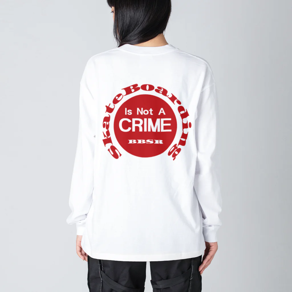 BlueBeat SkateRetailのnot a crime2　スケボー ビッグシルエットロングスリーブTシャツ