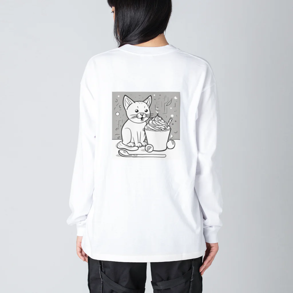 genesis_the_endの待てにゃんこ Big Long Sleeve T-Shirt