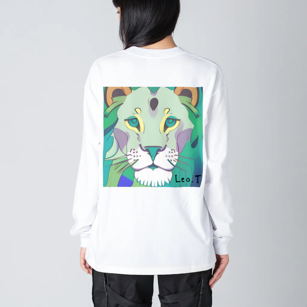 Leo.T Shopのライオンアート　Leo.T ビッグシルエットロングスリーブTシャツ