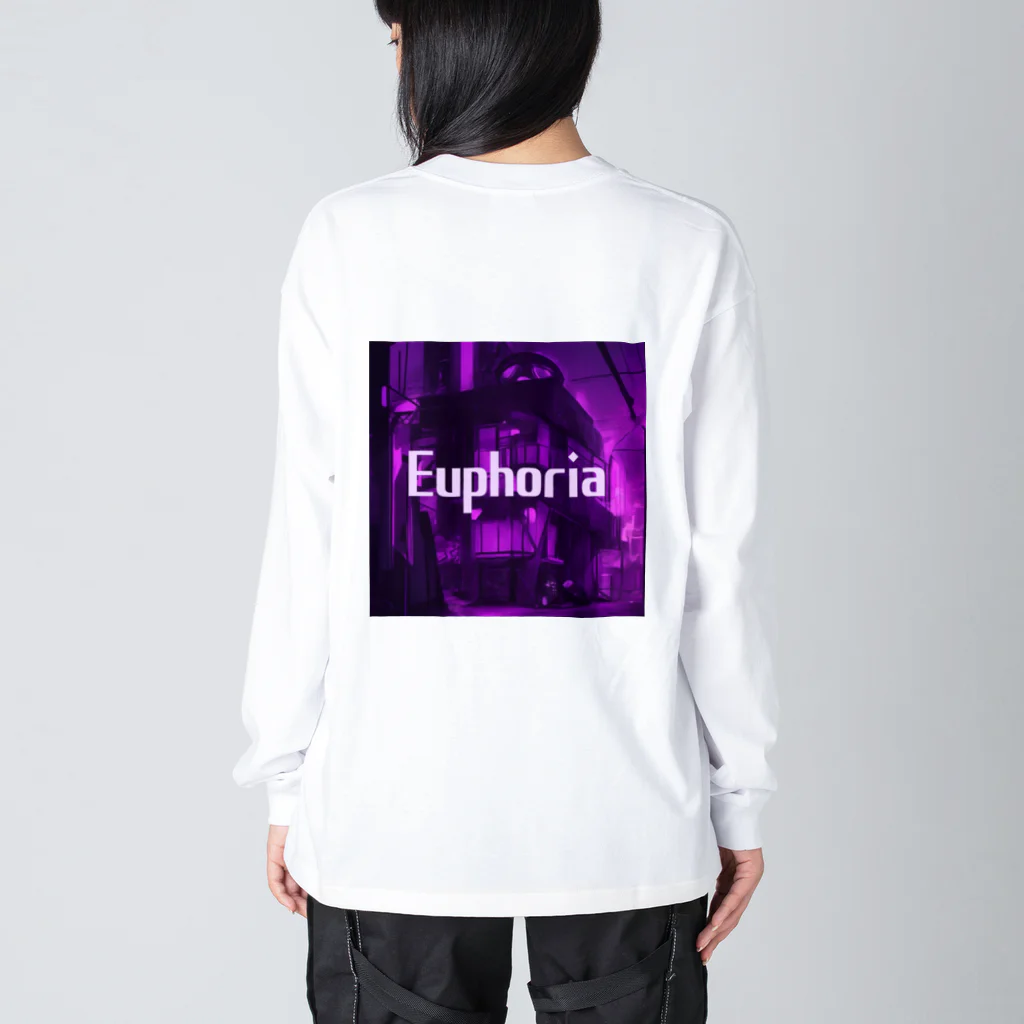 EuphoriaのEuphoria street LOGO  Big Long Sleeve T-Shirt