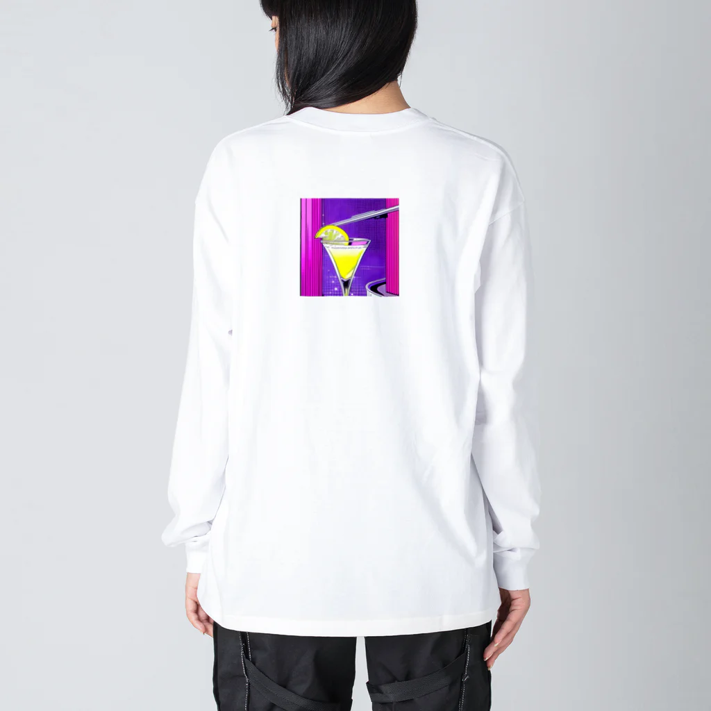 Egao  CreationsのEnjoy カクテル ビッグシルエットロングスリーブTシャツ