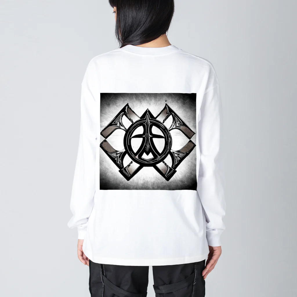 kuri_AMERICANのアイアンクロス Big Long Sleeve T-Shirt