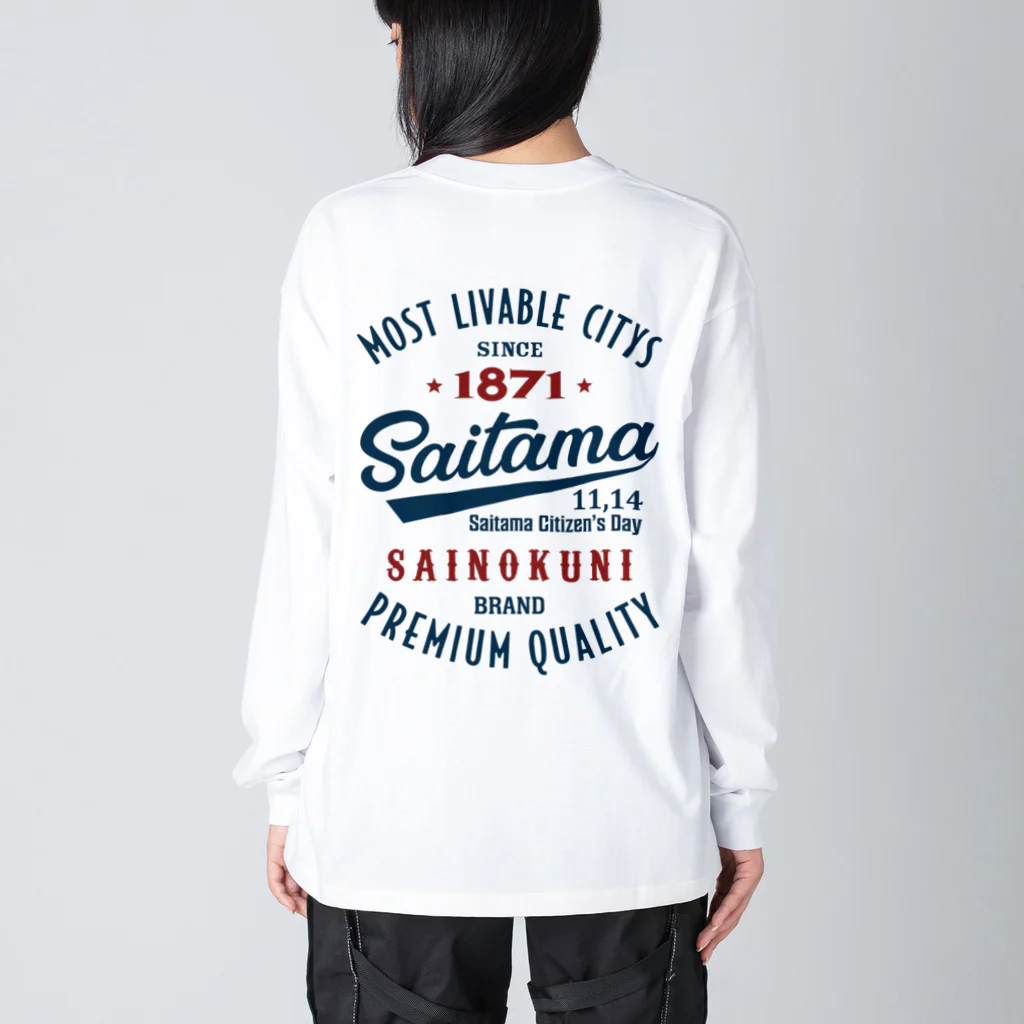 kg_shopの[★バック] Saitama -Vintage- (淡色Tシャツ専用) ビッグシルエットロングスリーブTシャツ