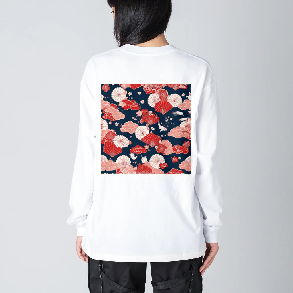 何これ屋の和シリーズ Big Long Sleeve T-Shirt