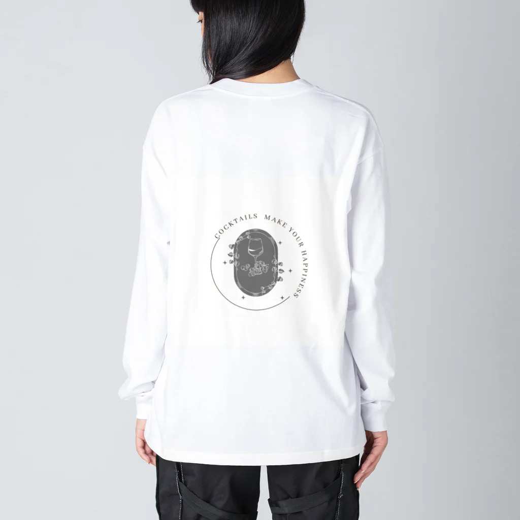 ReoReo-Artの冬のカクテルシリーズ Big Long Sleeve T-Shirt