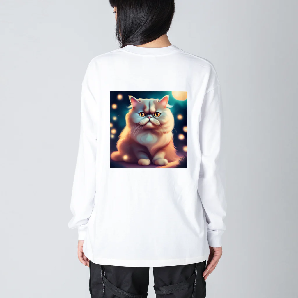 レモングラスのごきげんなペルシャ猫 Big Long Sleeve T-Shirt