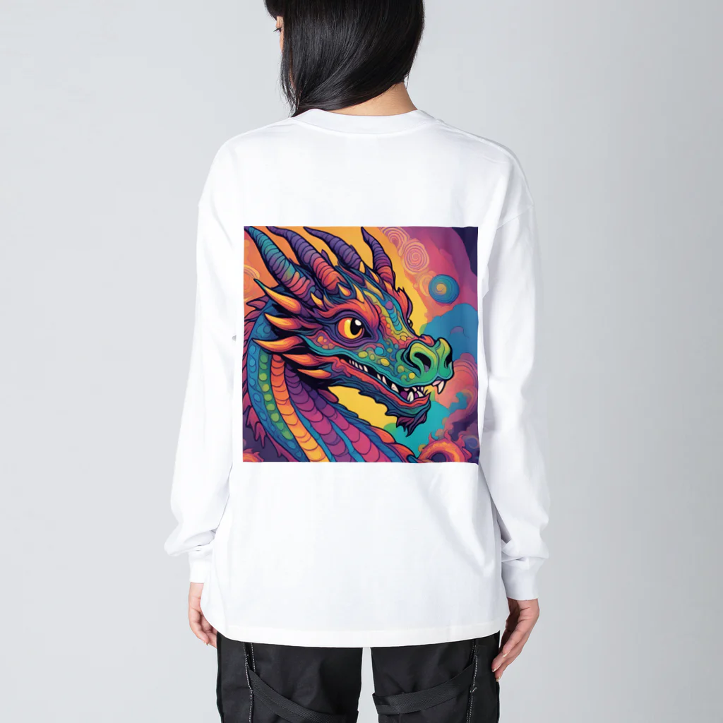 DORAGONIAのサイケドラゴン Big Long Sleeve T-Shirt