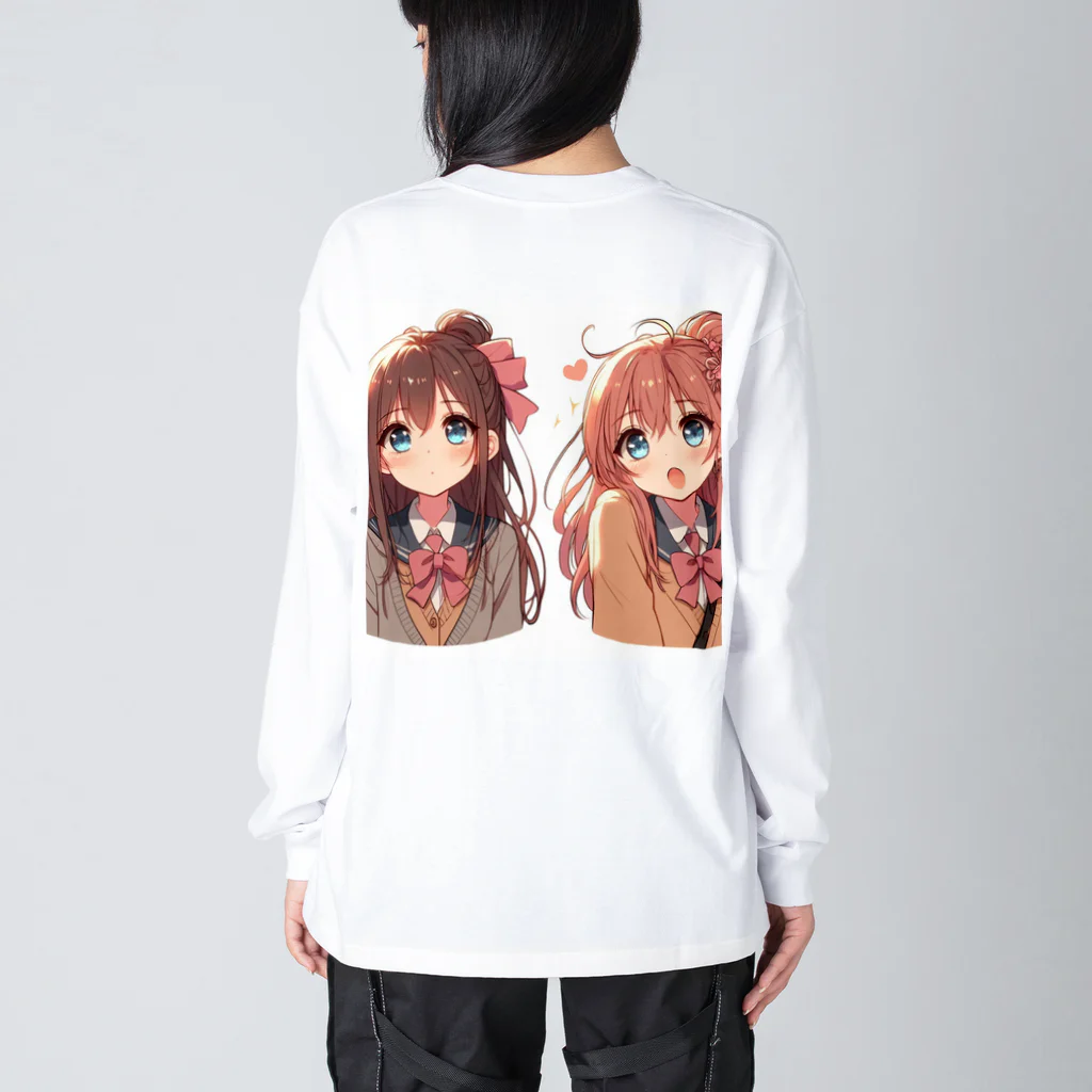 ＣＨＡＮＣＨＩ♪の制服少女アイドルユニットTwin ビッグシルエットロングスリーブTシャツ