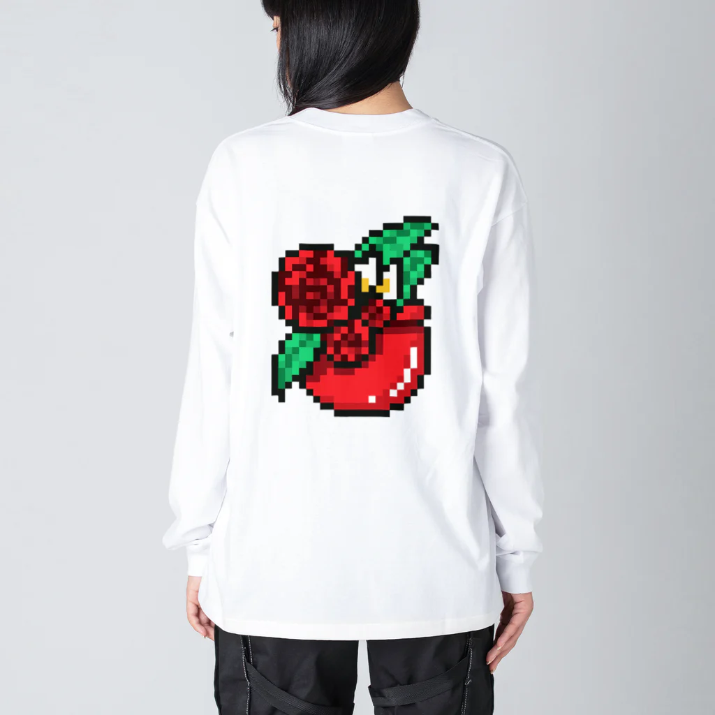 りんご飴Lv100🍎もりりんのりんご飴Lv100 ビッグシルエットロングスリーブTシャツ