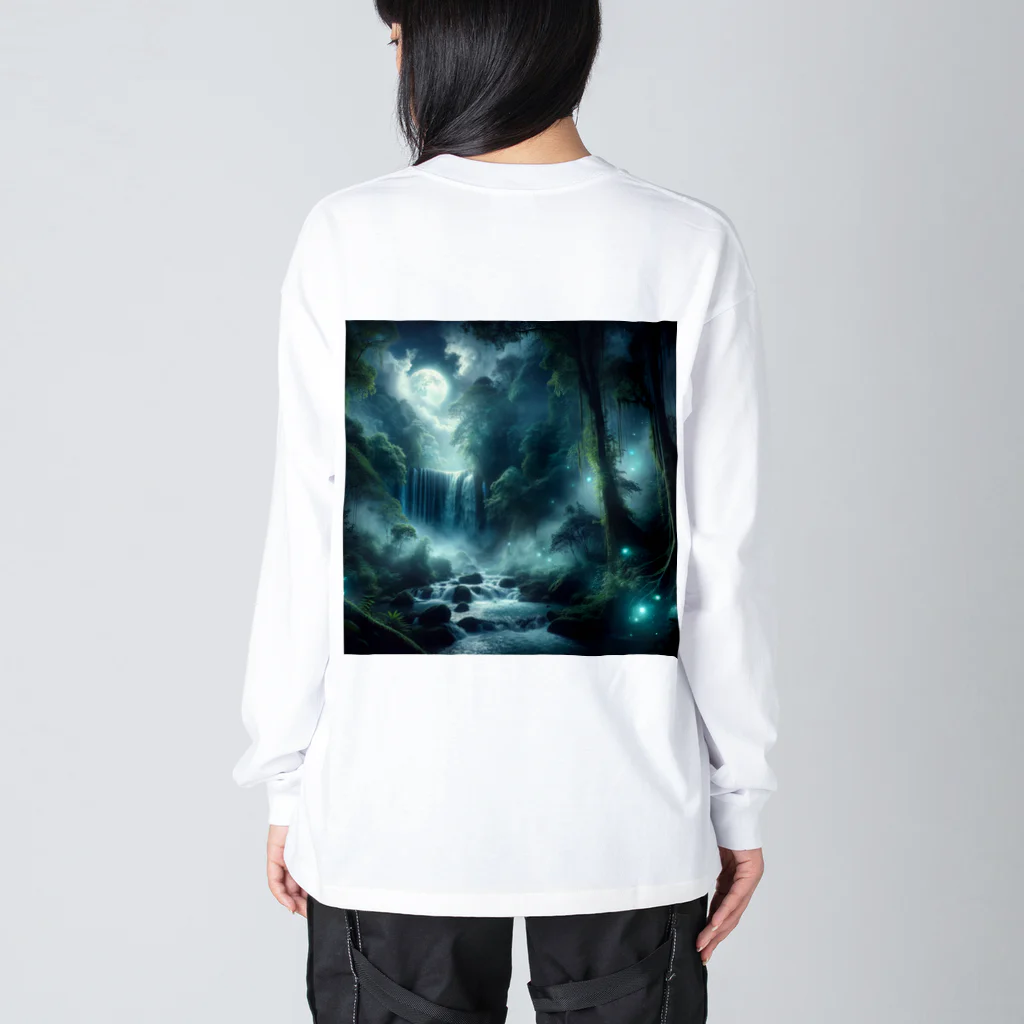 aikuの滝ver1 ビッグシルエットロングスリーブTシャツ