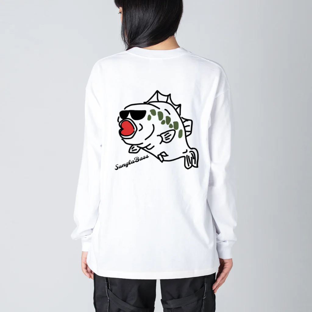 comaoのブラックバス　サングラバス Big Long Sleeve T-Shirt