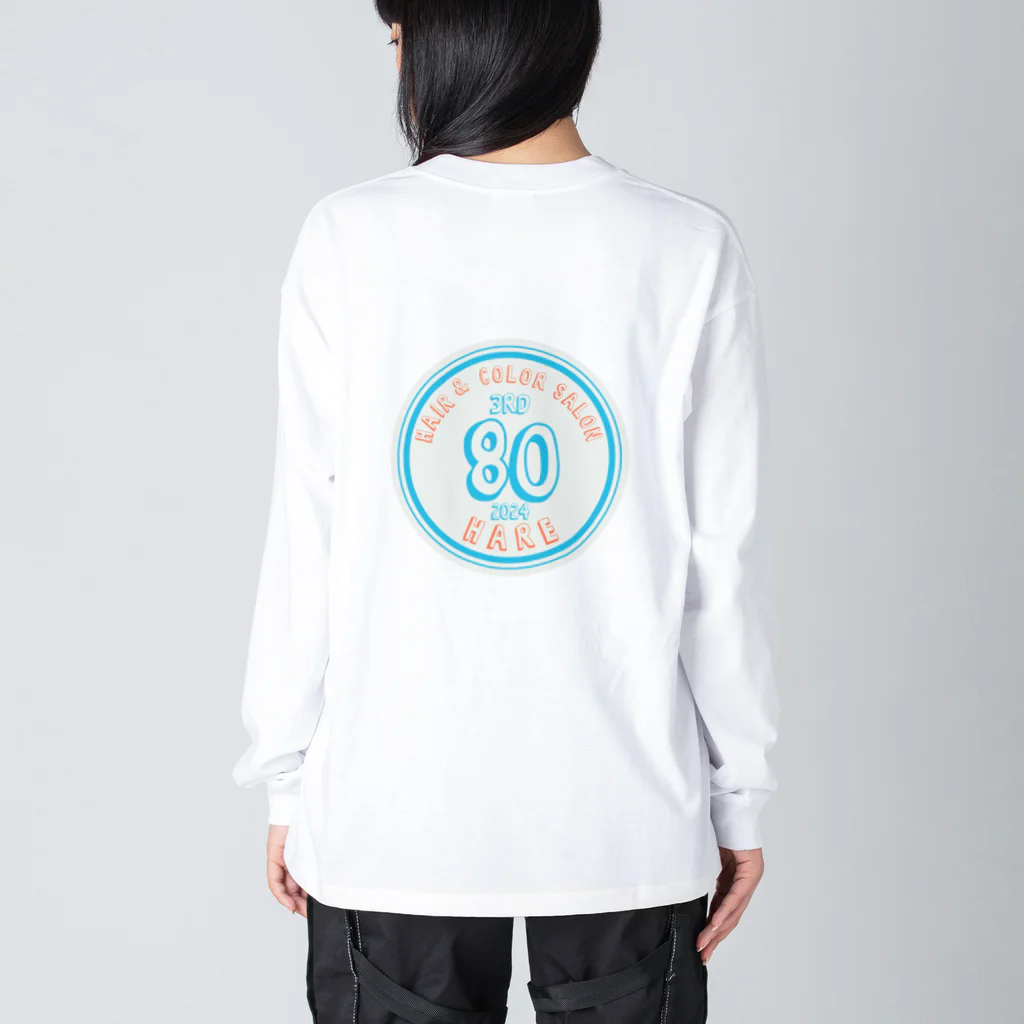 HAIR & COLOR SALON 80【HARE】の80マスコットキャラ ビッグシルエットロングスリーブTシャツ