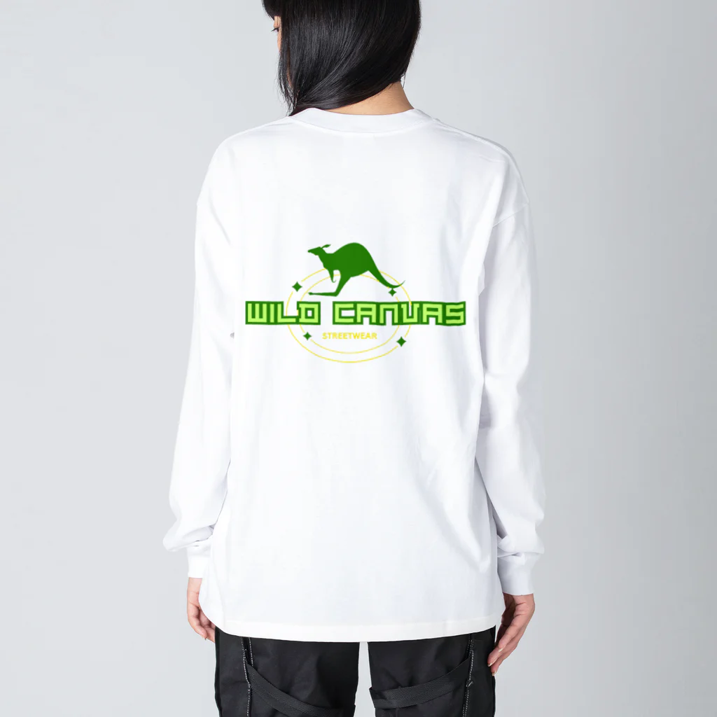 HorizonHuesのワイルドキャンバスフォレスト Big Long Sleeve T-Shirt