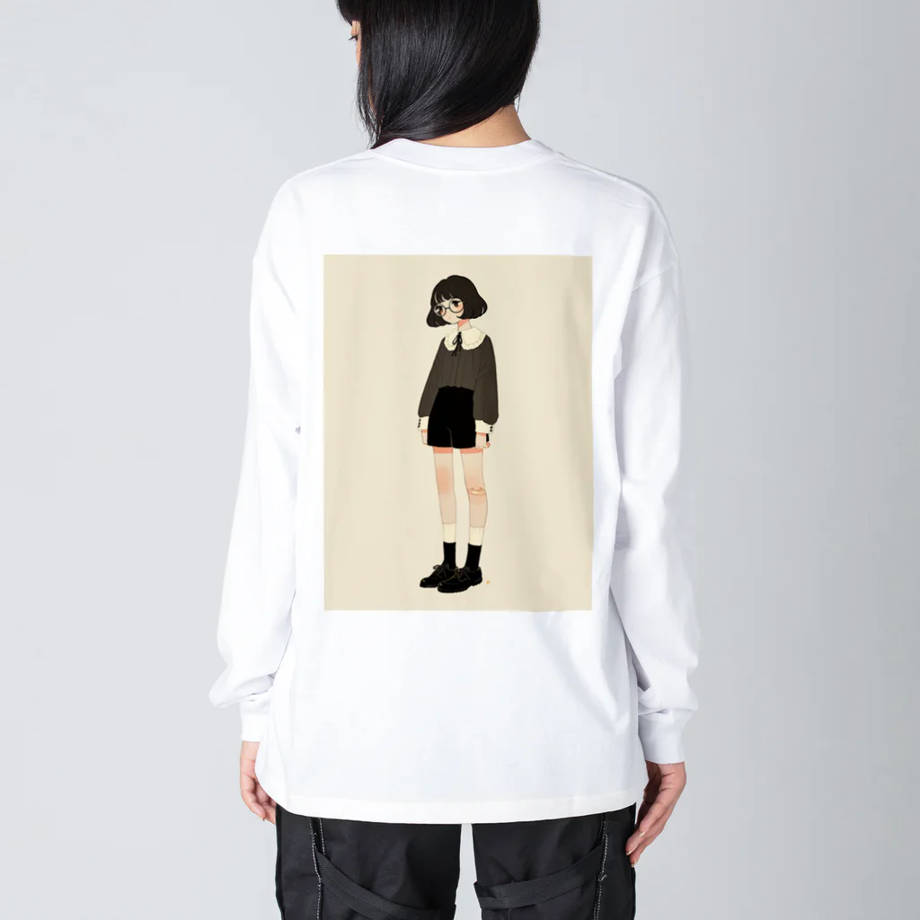 owl's shopのペールカラー Big Long Sleeve T-Shirt