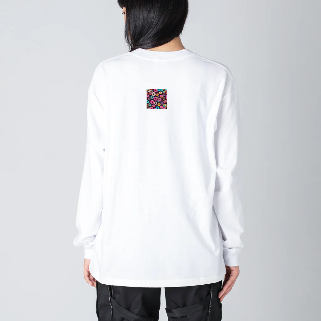 piasのオリジナルグッズアイテム通販のしあわせのドーナツたち Big Long Sleeve T-Shirt