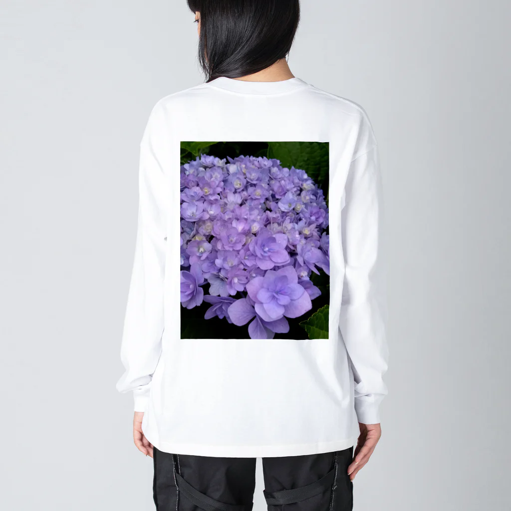 yurisacinの紫陽花（紫） Big Long Sleeve T-Shirt