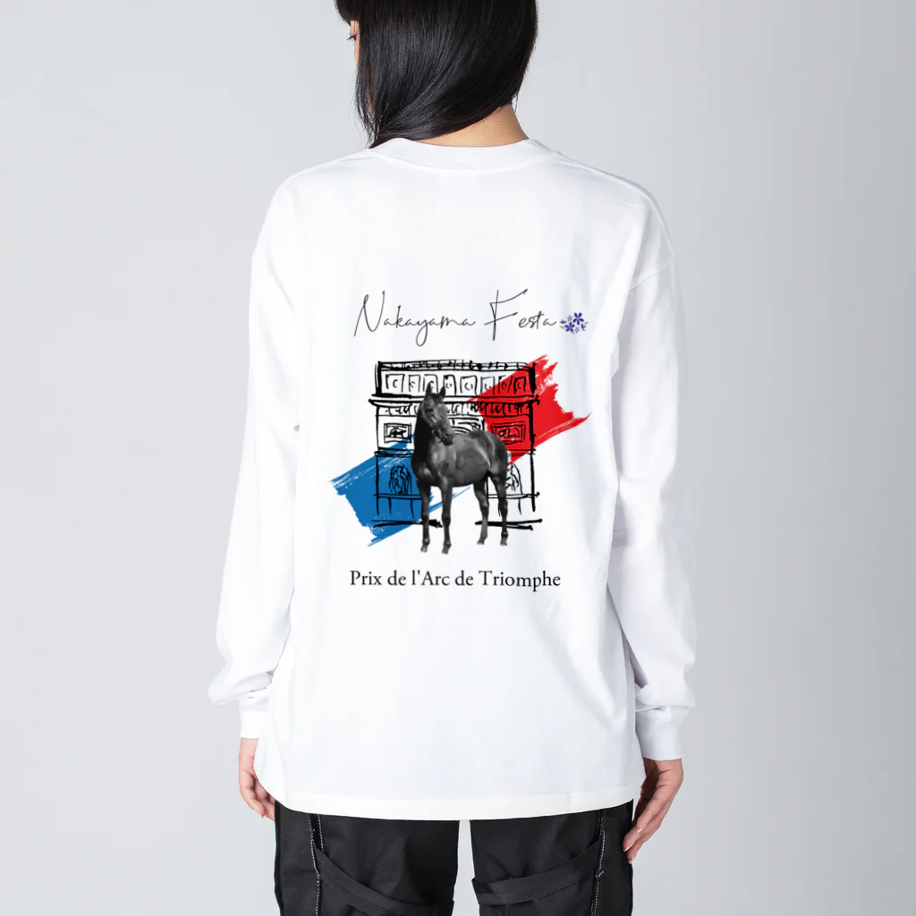 Loveuma. official shopのNakayama Festa 〜Prix de I'Arc de Triomphe〜 by AERU ビッグシルエットロングスリーブTシャツ