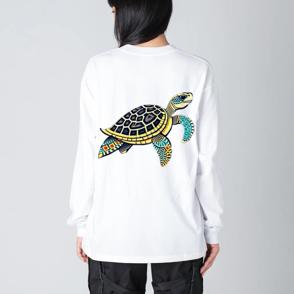 海坊主のトライバルートル Big Long Sleeve T-Shirt