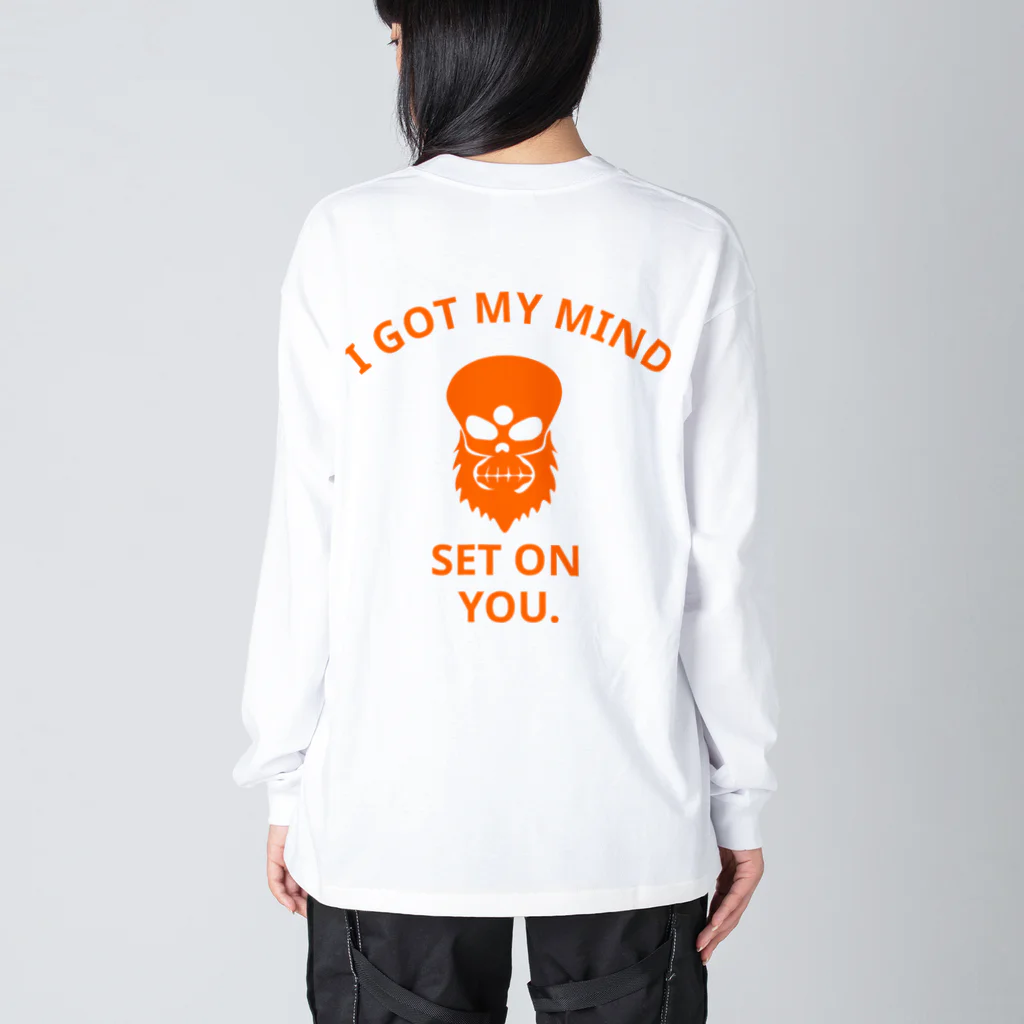 『NG （Niche・Gate）』ニッチゲート-- IN SUZURIのI GOT MY MIND SET ON YOU.(橙) ビッグシルエットロングスリーブTシャツ