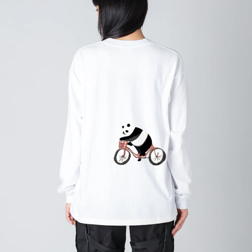 Chi-のじてんしゃパンダ Big Long Sleeve T-Shirt