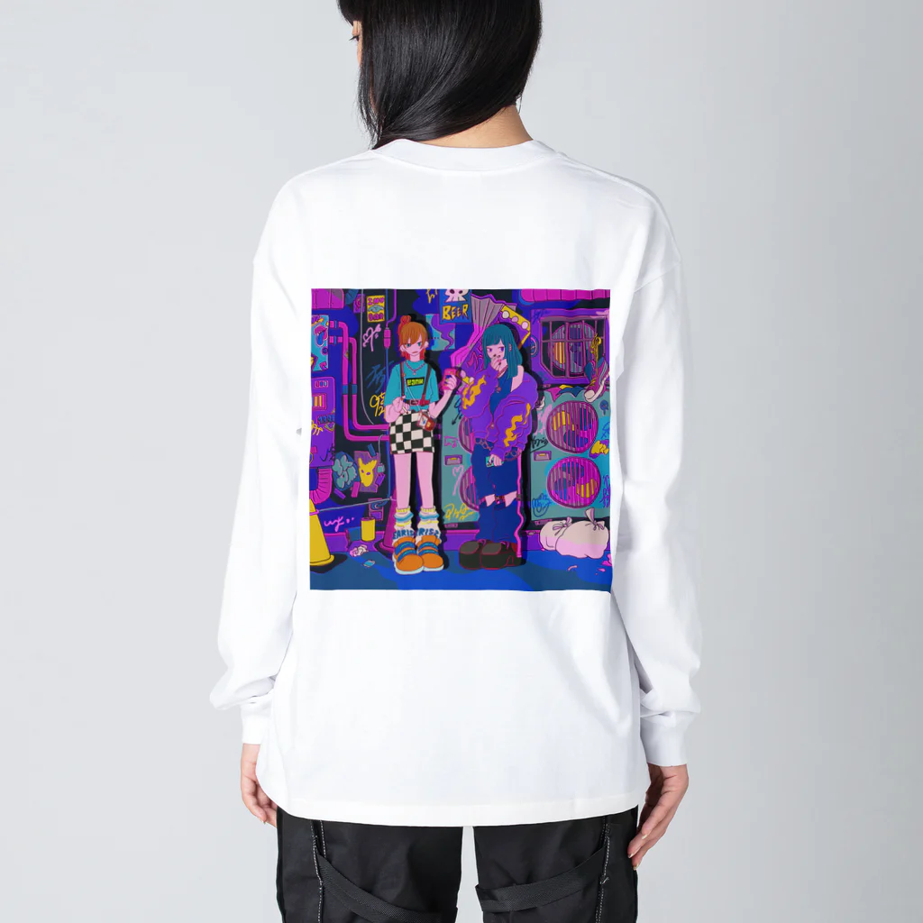 クドウカリン オンライン ショップのごちゃごちゃストリート Big Long Sleeve T-Shirt