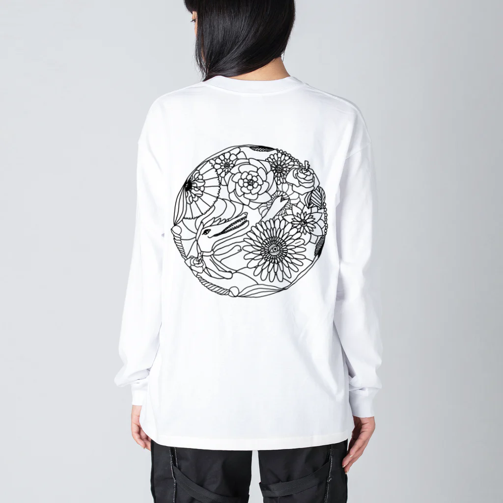 HAL-HIのワニの花園 Big Long Sleeve T-Shirt