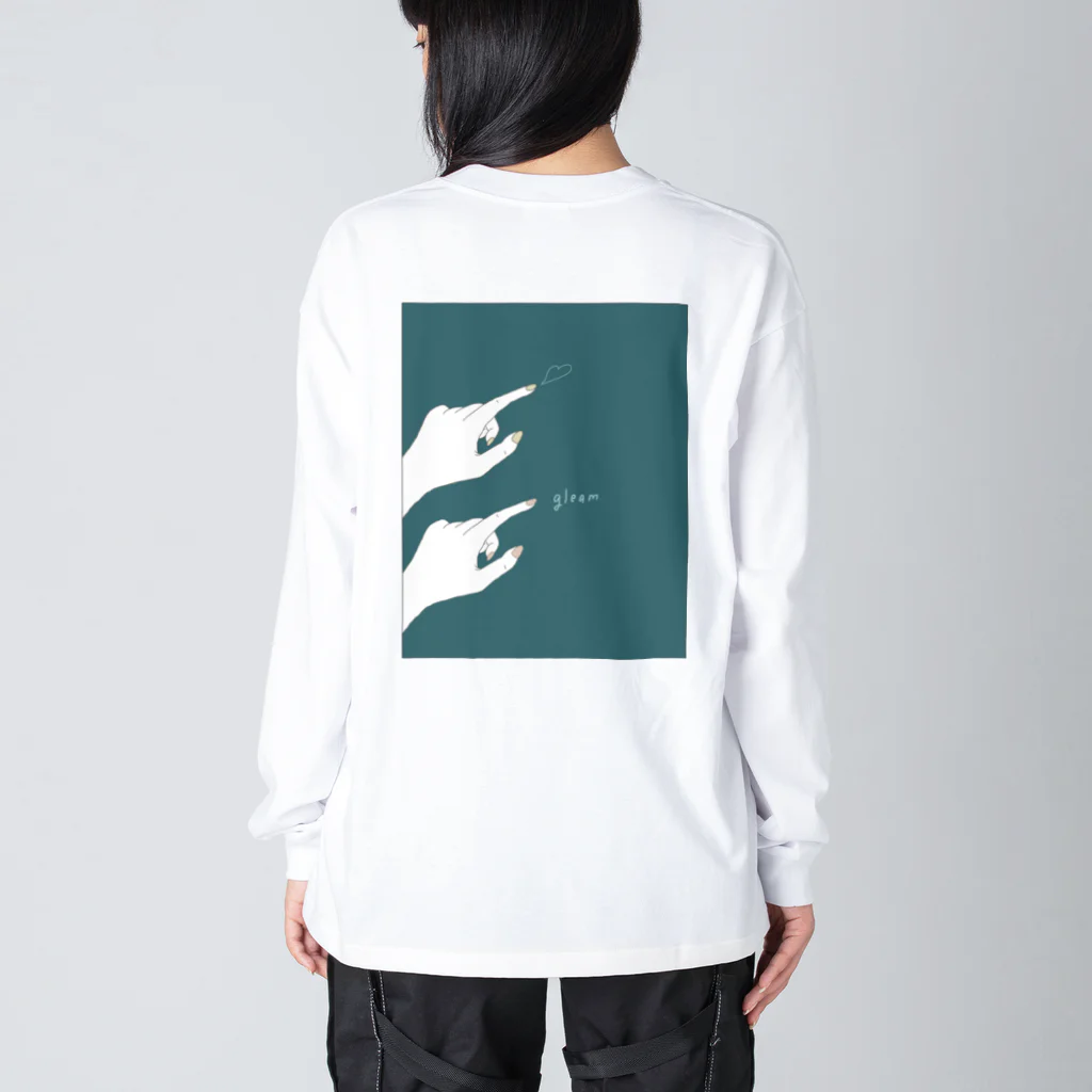 Cloudy_Gleamのgleam_hutari ビッグシルエットロングスリーブTシャツ