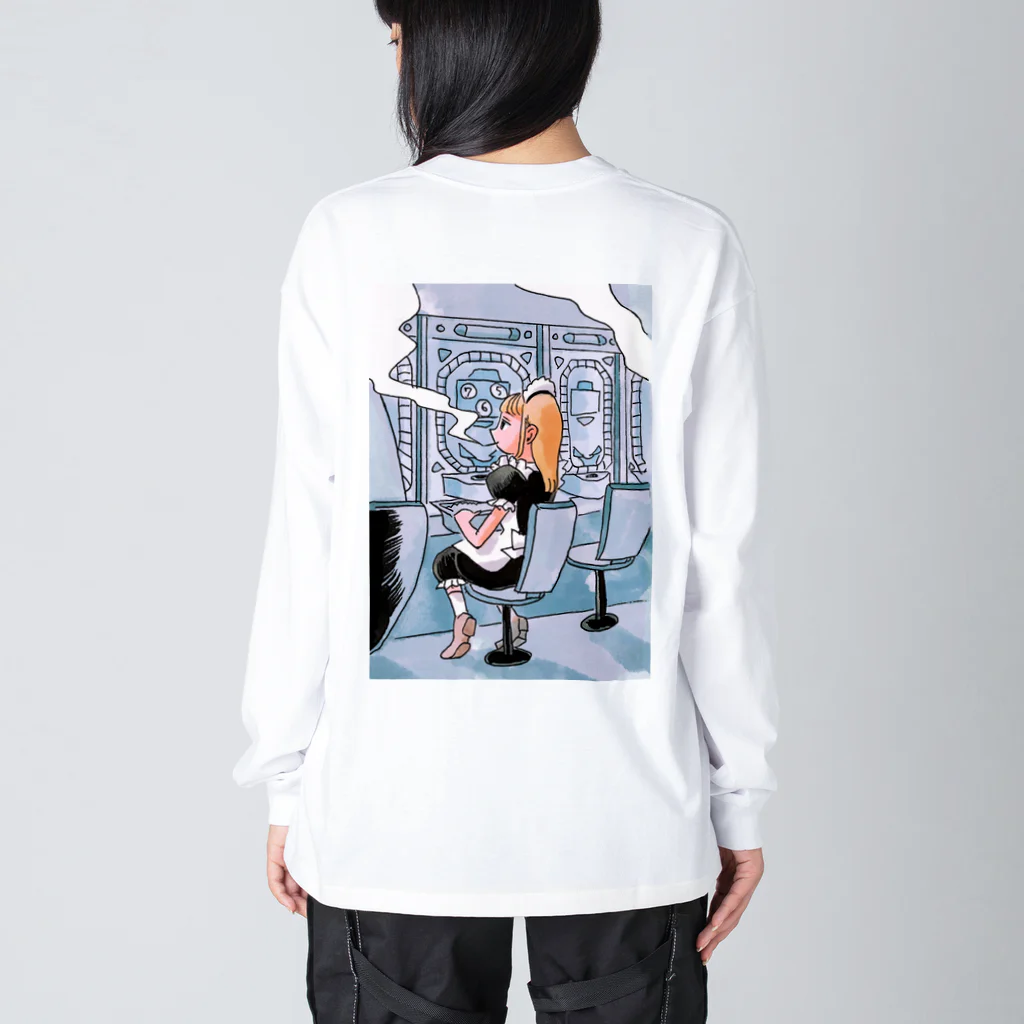 弱そうな個体ショップのパチンカーメイドさん Big Long Sleeve T-Shirt