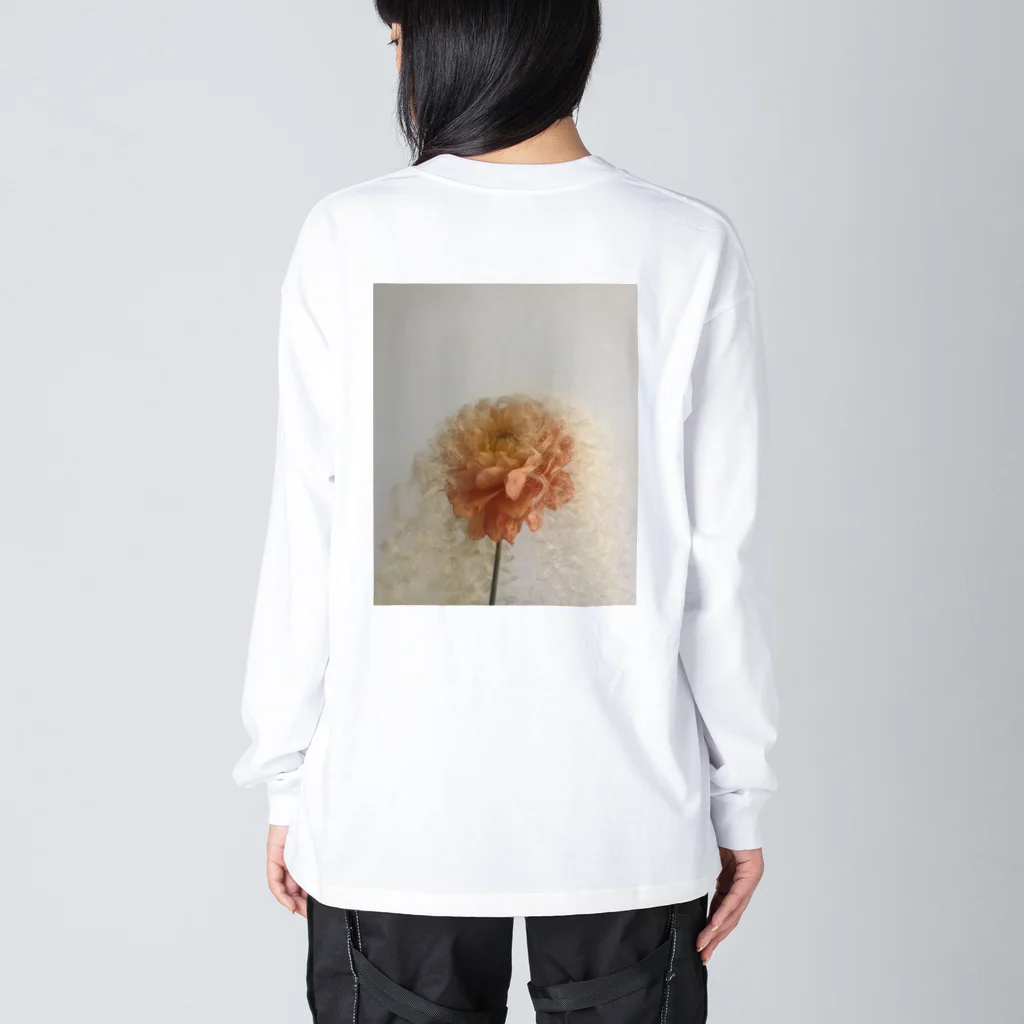 クワモト カツヒコのブロンドヘアの花 Big Long Sleeve T-Shirt