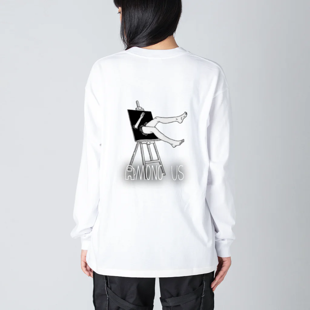 Yellow birD.のamongus Big Long Sleeve T-Shirt