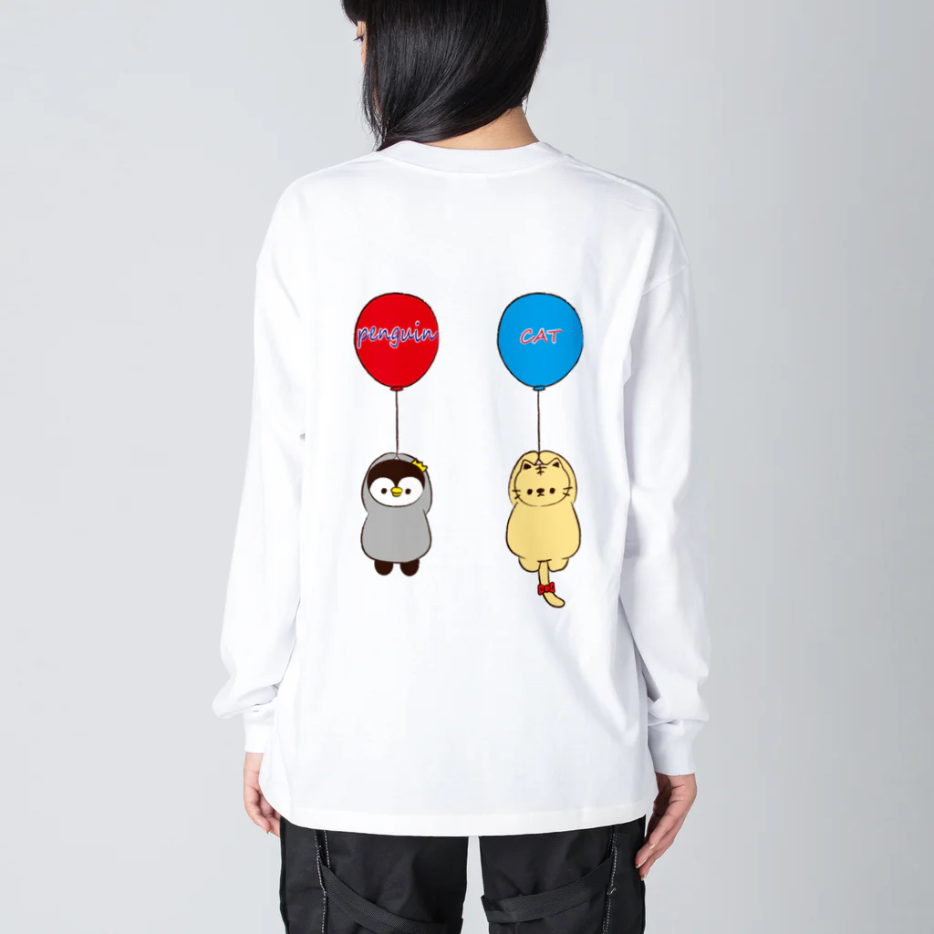 猫店長のお店～ペンギンの野望～の風船 Big Long Sleeve T-Shirt