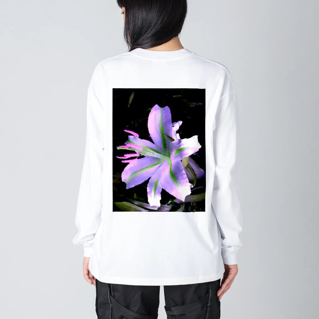 でおきしりぼ子の実験室のWild Lily Variation ビッグシルエットロングスリーブTシャツ