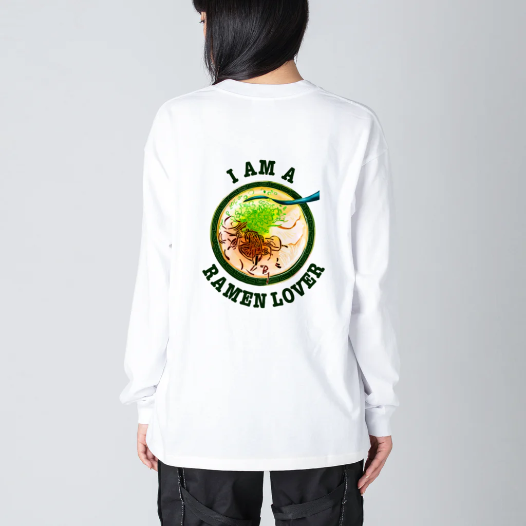 のぐちさきのラーメンLOVER ビッグシルエットロングスリーブTシャツ